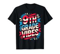 American 9TH Grade Vibes Bruh We Back Teacher Game On Value Graphic T-Shirt, Men, Black, L