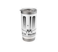 American A 10 Warthog Fighter Jet Attack Aircraft Veteran Stainless Steel Insulated Tumbler