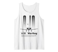 American A 10 Warthog Fighter Jet Attack Aircraft Veteran Tank Top