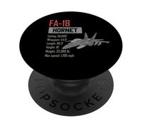 American Aircraft 4th gen fighter jet F18 hornet PopSockets Adhesive PopGrip