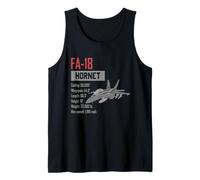 American Aircraft 4th gen fighter jet F18 hornet Tank Top