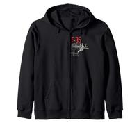 American Aircraft Stealth Fighter F35 lightning Zip Hoodie