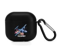 American Airforce Military Aircraft V22 Ospreyes Premium Bluetooth Headset Cover TPU Earbud Case Earphone Protective Cover Compatible with Airpods 4