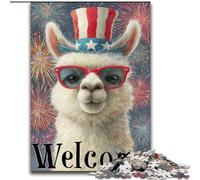American Alpaca 1000 Piece Jigsaw Puzzles for Teenagers Gifts, Challenging Difficult Deal As Gifts for The Whole Family (26x38cm)