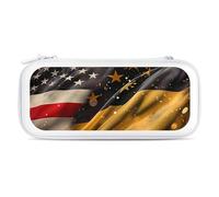 American and German Flags Carry Case for Switch Carrying Cover Storage Bag Protective Accessories Travel White-Style