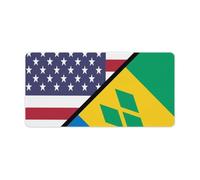 American And The Grenadines Flag Mouse Pad Desk Mat Non-Slip Mousepad Writing Pads Office Decor 30x60cm