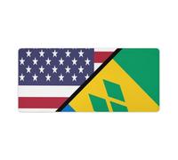 American And The Grenadines Flag Mouse Pad Desk Mat Non-Slip Mousepad Writing Pads Office Decor 40x90cm