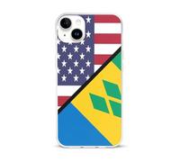 American And The Grenadines Flag Phone Case Cover Compatible with iPhone 15/15 plus/15 Pro/15 Pro Max Protective Shell