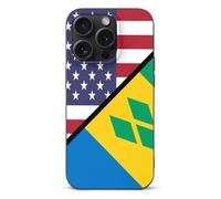 American And The Grenadines Flag Phone Case Cover Compatible with iPhone 15/15 plus/15 Pro/15 Pro Max Protective Shell