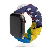 American And The Grenadines Flag Scrunchie Watch Band Strap Wristbands Compatible with IWatch 38mm/40mm