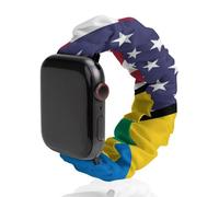 American And The Grenadines Flag Scrunchie Watch Band Strap Wristbands Compatible with IWatch 38mm/40mm