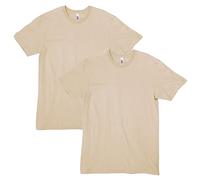 American Apparel Adult CVC T-Shirt, Style G2001CVC, 2-Pack, Heather Bone (2-Pack), XL