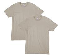 American Apparel Unisex CVC T-Shirt, Style G2001CVC, 2-Pack, Heather Khaki (2-pack), XL