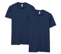 American Apparel Adult Fine Jersey T-Shirt, Style G2001, Multipack, Sea Blue (2-Pack), XL