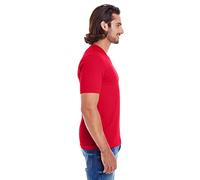 American Apparel Men's Fine Jersey Short Sleeve Classic V-Neck T-Shirt, Red, Large