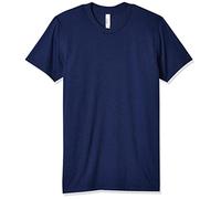 American Apparel Tri-Blend Crewneck Track Short Sleeve T-Shirt-USA Collection - Blue - Medium
