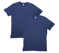 American Apparel Unisex-Adult CVC T-Shirt, Style G2001cvc, 2-Pack, Heather Indigo (2-Pack), XXL
