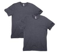 American Apparel Unisex CVC T-Shirt, Style G2001CVC, 2-Pack, Heather Charcoal (2-Pack), M
