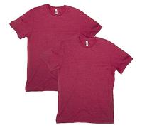 American Apparel Unisex CVC T-Shirt, Style G2001CVC, 2-Pack, Heather Cardinal (2-pack), M