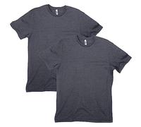 American Apparel Unisex CVC T-Shirt, Style G2001CVC, 2-Pack, Heather Charcoal (2-Pack), M