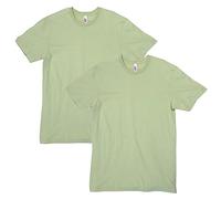 American Apparel Unisex CVC T-Shirt, Style G2001CVC, 2-Pack, Heather Cucumber (2-pack), L