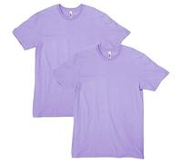 American Apparel Unisex CVC T-Shirt, Style G2001CVC, 2-Pack, Heather Lilac (2-Pack), L