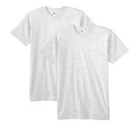 American Apparel Unisex's Fine Jersey T-Shirt, Style G2001, Multipack, Ash Grey (2-Pack), XL (Pack of 2)