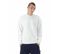 American Apparel Unisex ReFlex Fleece Crewneck Sweatshirt, GRF496AA, White, L