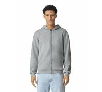 American Apparel Unisex ReFlex Fleece Full Zip Hoodie Sweatshirt, Style GRF497AA, Heather Grey, XL