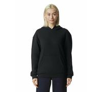 American Apparel Unisex ReFlex Fleece Pullover Hoodie Sweatshirt, Style GRF498AA, Black, L