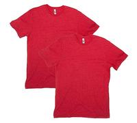 American Apparel Unisex CVC T-Shirt for Men, Style G2001CVC, 2-Pack, Heather Red (2-pack), S