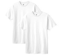 American Apparel Unisex's Heavyweight Cotton T-Shirt, Style G1301/G1301gd, Multipack, White (2-Pack), L (Pack of 2)
