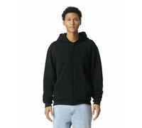 American Apparel Unisex's Reflex Fleece Full Zip Hoodie Sweatshirt, Grf497aa Hooded, Black, M