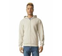 American Apparel Unisex's Reflex Fleece Full Zip Hoodie Sweatshirt, Grf497aa Hooded, Bone, S