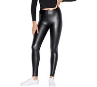 American Apparel Women's Metallic Legging, Matte Black, XS