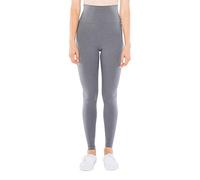 American Apparel Women's Cotton Spandex Jersey High-Waist Leggings, Asphalt, Medium
