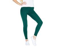 American Apparel Women's Cotton Spandex Jersey Legging, Forest, Large