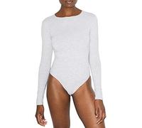 American Apparel Women's Cotton Spandex Long Sleeve Bodysuit - grey - S