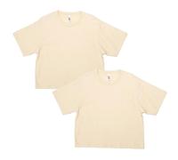 American Apparel Womens Fine Jersey Boxy T-Shirt, Style G102, 2-Pack, Cream (2-Pack), S