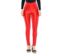 American Apparel Women's The-Disco Pant Leggings, Red, XS