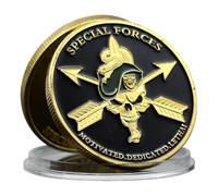 American Army Special Forces Challenge Coin Skull Metal Medal Art Craft Souvenir
