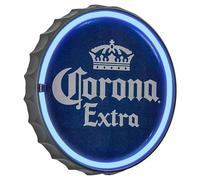 American Art Decor Corona Extra LED Neon Light Sign Wall Decor - Corona Beer Bottle Cap LED Neon Sign for Man Cave, Bar, Garage, Game Room - USB Powered (12.5”)