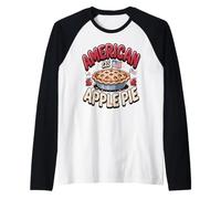 American as Apple Pie Orchard Patriotic Fall Raglan Baseball Tee