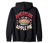 American as Apple Pie Orchard Patriotic Fall Zip Hoodie