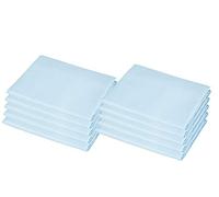 American Baby Company 10-Piece 100% Cotton Percale Standard Day Care Cot Sheet, Blue, 23" x 51"