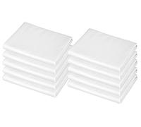 American Baby Company 10-Piece Cotton-Polyester Blend Standard Day Care Nap Mat Sheet, White, 24" x 48" x 4"