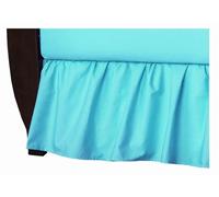 American Baby Company 100% Natural Cotton Percale Ruffled Crib Skirt, Aqua, Soft Breathable, for Boys and Girls