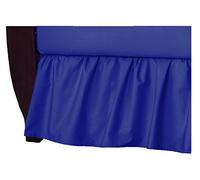 American Baby Company 100% Natural Cotton Percale Ruffled Crib Skirt, Royal, 52"L x 28"W + 13.5"