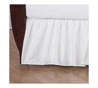 American Baby Company 100% Natural Cotton Percale Ruffled Crib Skirt, White, Soft Breathable, for Boys and Girls