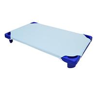 American Baby Company 100% Natural Cotton Percale Standard Day Care Cot Sheet, Blue, 23 x 51, Soft Breathable, for Boys and Girls